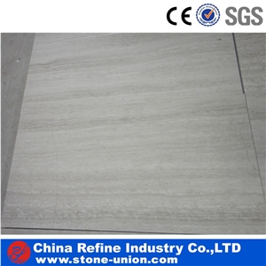 China Low Price White Wood Grain Marble Slabs