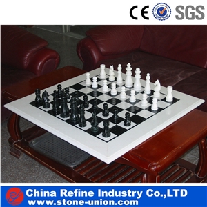 Different Modern Type Granite and Marble Stone Chess Table, Chess Coffee Tables
