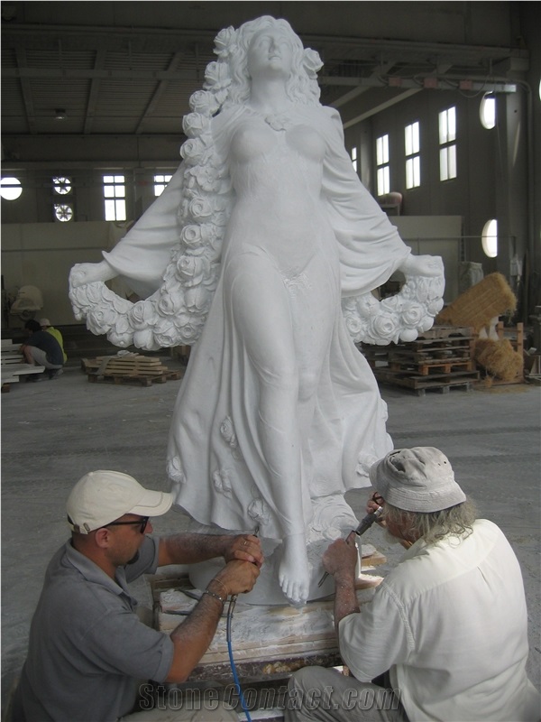 White Marble Carved Sculptures