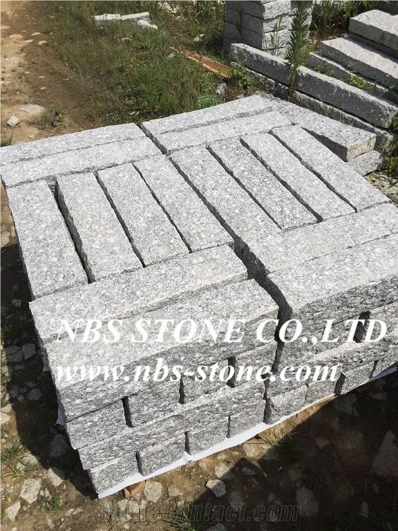 New G603 Light Grey Granite Road Stone,Kerbstone for Landscape，Palisade,Chinese Cheap Grey Granite Flamed Curbstone,Side Stone