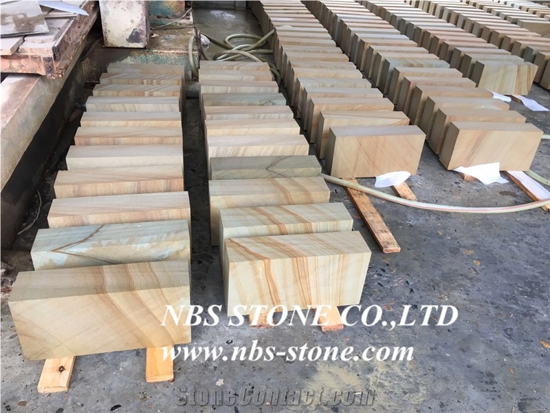 Sichuan Sandstone,Yellow Natural Building China Teakwood Vein Beige Wood Honed Slabs Flooring Tiles, Wall Panel, Pool Coping, Pavings, Applicable to Indoor and Outdoor with Best Price and High Quality