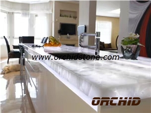 Crystal Quartz Semi Precious Stone Translucent Kitchen Tops,Countertops,White Quartz Gemstone Backlit Table Tops,Island Tops,Bar Tops