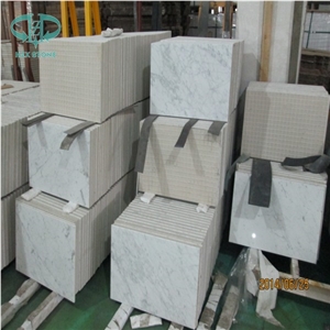 Bianco Carrara White Marble Composite Stone Panels, White Laminated Marble
