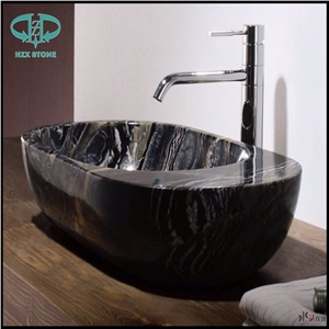 China Black Marble Sink, Chinese Ancient Wood, Black Wood Vein Marble, Black Wooden Marble, Rosewood Grain Black, Wooden Black,Black Forest