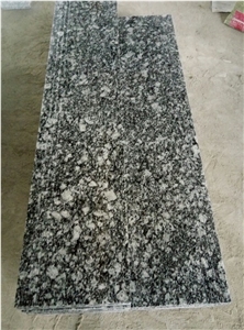 China Surf White Sea Wave White Flower Spary White Granite Polished Stairs Steps Tiles