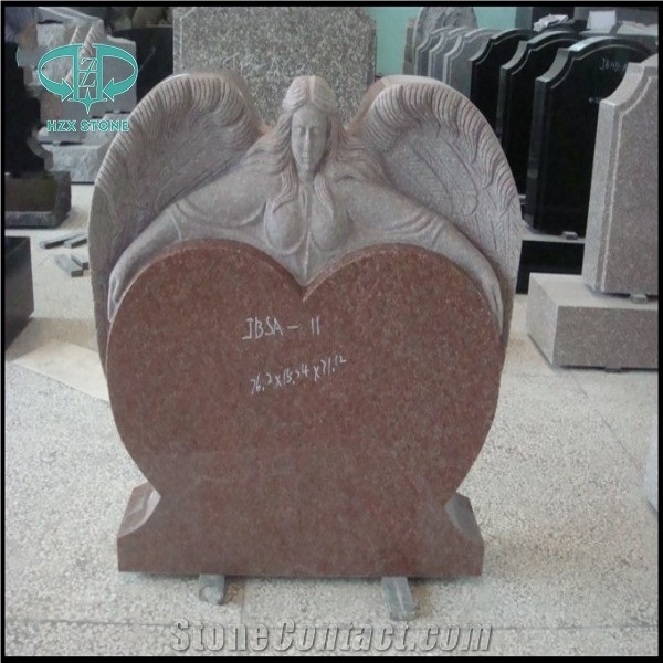 European/Russian/American Style Granite/Marble Tombstone with Custom Design