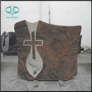 European/Russian/American Style Granite/Marble Tombstone with Custom Design