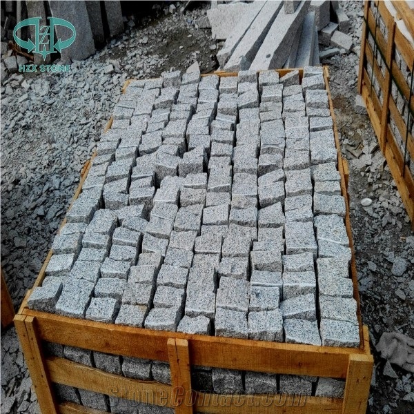G601 Granite Pineappled Cube Stone, Light Grey,China Grey Granite, Natural Pavers, Granite Paver for Landscaping/Building Stones/Road Stone/Paving Stone/Granite Paving Sets
