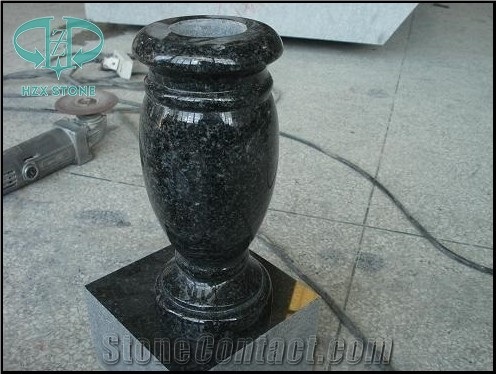 Granite Flower Vase for Tombstone & Gravestone