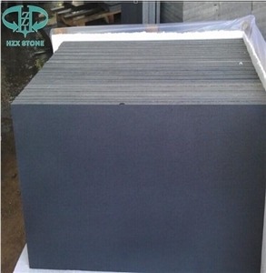 Honed Polished Sealer Water Proof Hainan Black Grey Basalt Bluestone Tiles Flooring Wall