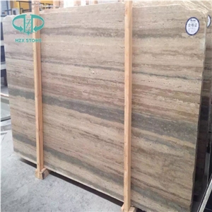 Italian Silver Travertine Marble Slabs for Project
