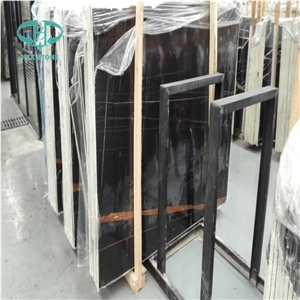 Laurent Black Gold Marble Tile for Walling/Flooring