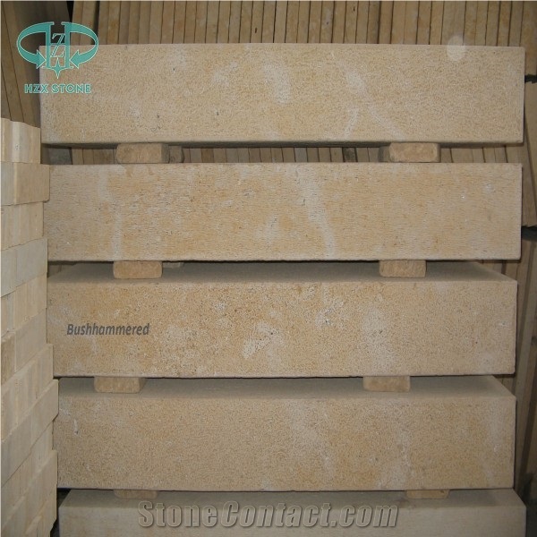 Limestone Step Beige Limestone Limestone Deck Staircase