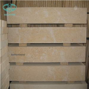 Limestone Step Beige Limestone Limestone Deck Staircase