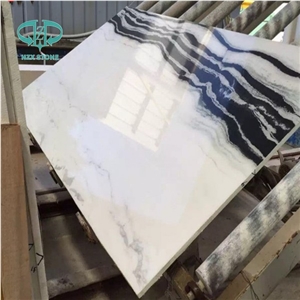 Natural Panada White Marble Slab for Wall Cladding/Flooring