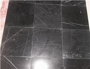 Polished / Honed Black Nero Marquina Marble Tiles