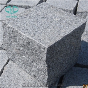 Polished, Honed, Flamed, Bush-Hammered, Sawn Granite Cube Stone / Paving Stone