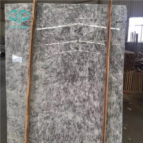 Polished Ice Grey Marble Cut-To-Size for Floors/Vanity Tops/Bathroom Tiles