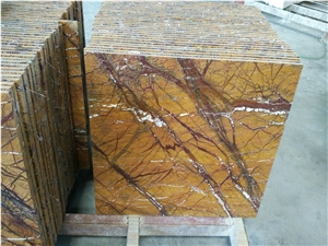 Rain Forest Golden Marble Slabs & Tiles, India Brown Marble Tiles & Slabs