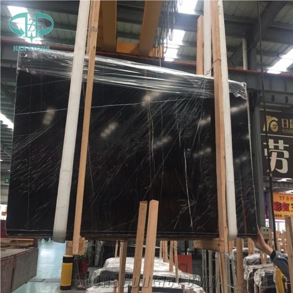 Saint Laurent,Gold and White Veins Marble Slabs and Tiles,Black Imported Marble, Black Color Tiles&Slabs, Polished Marble Floor Tiles, Wall Tiles, Natural Stone, Mosaic, Stone Pattern,Decorative Stone