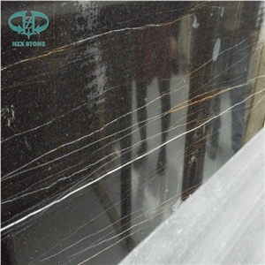 Saint Laurent Marble, Black Marble with Gold and White Veins,Marble Slabs and Tiles,Black Marble, Imported Marble, Black Color Tiles&Slabs, Black Polished Marble Floor Tiles, Wall Tiles, Natural Stone