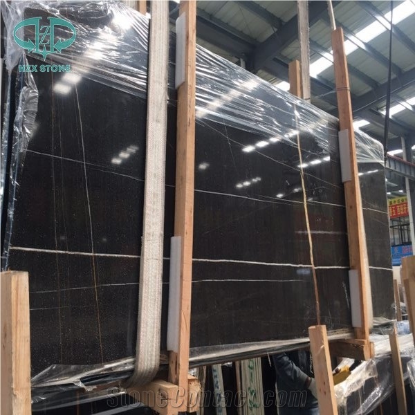 Saint Laurent Marble,Marble Slabs and Tiles,Black Imported Marble, Black Color Tiles&Slabs, Polished Marble Floor Tiles, Wall Tiles, Natural Stone, Stone Pattern, Countertop