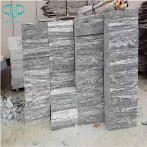 Sandblasted Sea Grey Granite Tiles/Spray White Water Wave, Black Granite with White Veins,Water Wave Vein Granite,Sea Wave Granite Tile & Slab, Tiger White,Water Wave