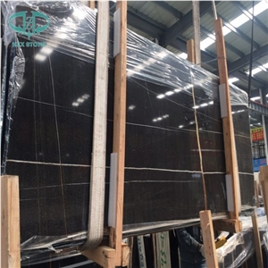 St. Laurent,Gold and White Veins Marble Slabs and Tiles,Black Imported Marble, Black Color Tiles&Slabs, Polished Marble Floor Wall Tiles, Natural Stone,Pattern, Countertop, Decoration