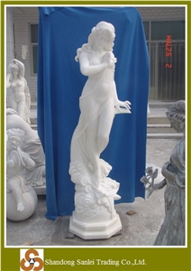 Garden White Marble Mary Statue