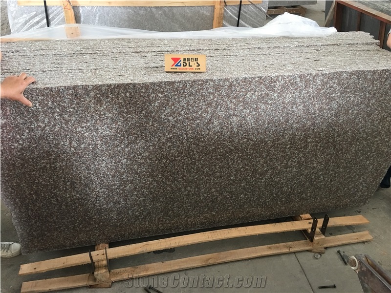 China New G664 Granite Random Granite Slabs Thin Tiles Pink Luoyuan Red Polished Flamend for Floor Countertop,Vanity Top, Paving Building Project
