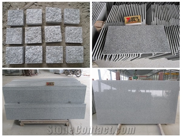 G603 Bianco Crystal /Mountain Grey Granite Slab Light Grey Granite/Bella White / Surface Polished Tiles&Slab,Granite Floor Covering/Wall Tiles/Building Stone/Decoration Indoor Outdoor Stone/Own Quarry
