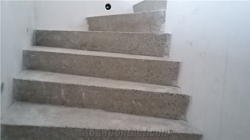 Pietra Di Comiso Staircase for Project in Losanna