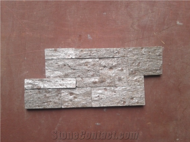 Golden Quartzite Wall Panel, Indian Golden Slate Ledge Stone