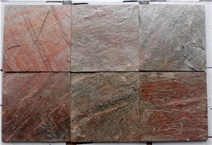 Indian Copper Quartzite Stone, Copper Slate Tiles
