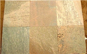 Indian Golden Polished Slate Tiles