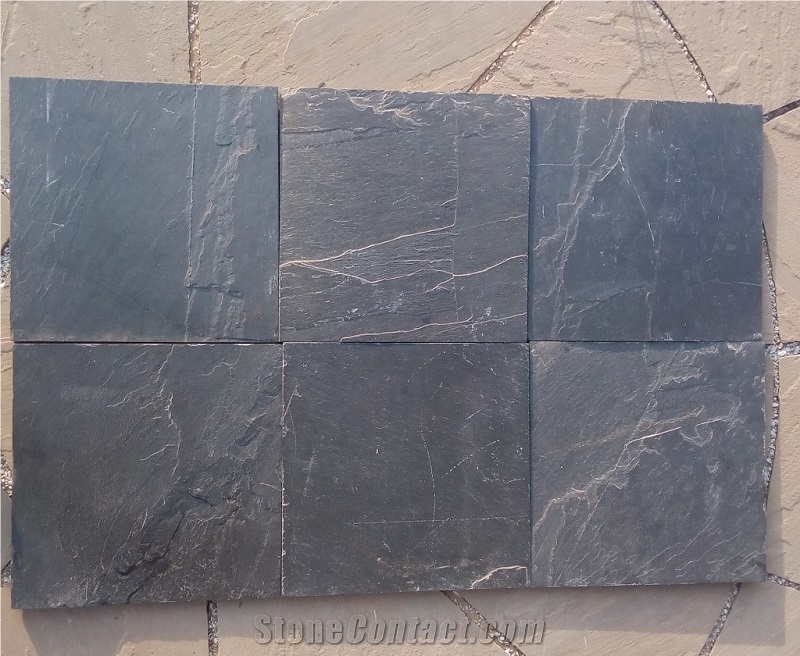 Jak Black Slate Stone, Indian Black Slate Tiles