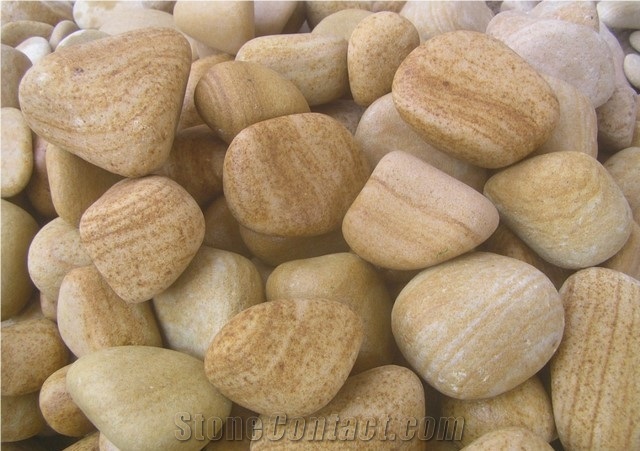 Teakwood Sandstone Pebble, Pebble Stones