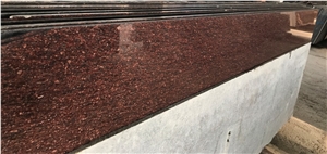Asian Top Granite Slabs & Tiles, India Red Granite