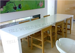 12 Seater Marble Kfc Long Buffet Table Chairs
