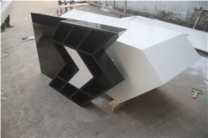Long-Term Using Guarantee Acrylic Solid Surface Sofa & Reception Desk
