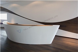 Shenzhen Furniture High Gloss Modern Reception Desk