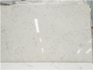 Bst White Veined Collection Quartz Stone Solid Color for Kitchen Top Worktops and Bench Tops 2cm Thick with High Gloss and Hardness