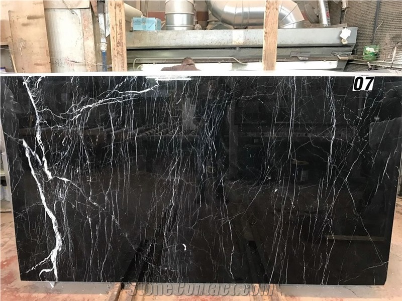 French Marble Black and White Antic