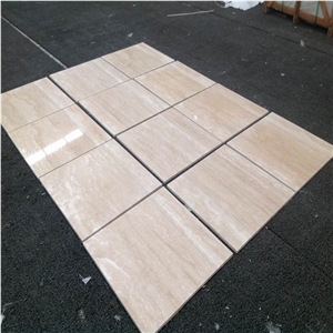 Honed Ivory Travertine Pavers Tiles for Outdoor Swimming Pool Coping