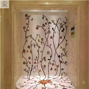 Marble Waterjet/Natural Marble /Home Decoration Waterjet /Made in China Waterjdet /Wall /Floor Decoration