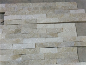 Beige Quartzite Ledge Stone/Stone Wall Cladding/Thin Stone Veneer/Feature Wall/Stone Wall Cladding