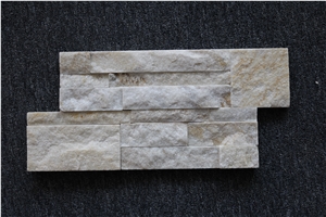 Beige Quartzite Stone Wall Cladding/Ledge Stone/Stone Wall Decor/Feature Wall/Split Face Culture Stone/Manufactured Stone Veneer/