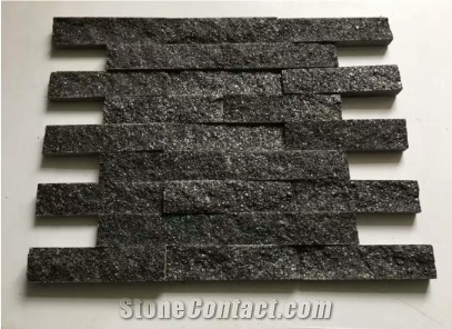 Black Galaxy Ledge Stone/Stone Wall Cladding/Stone Wall Decor/Thin Stone Veneer/Feature Wall/Split Face Culture Stone/Manufactured Stone Veneer/Ledge Stone/Feature Wall