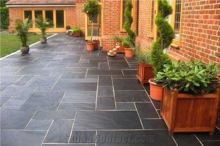 Black Slate Tile, Honed and Polished Stone Tile, Stone Tile & Slab, Covering Tile, Flooring & Wall Tiles,