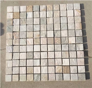 Cheap Beige Slate Mosaic Tile for Walling Flooring,Slate Stone Mosaic Tile,Slate Mosaic Tile Pattern
